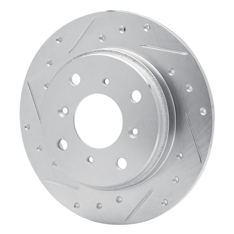 R1 86-96 Acura Legend Rear Left Drilled & Slotted Silver Brake Rotor