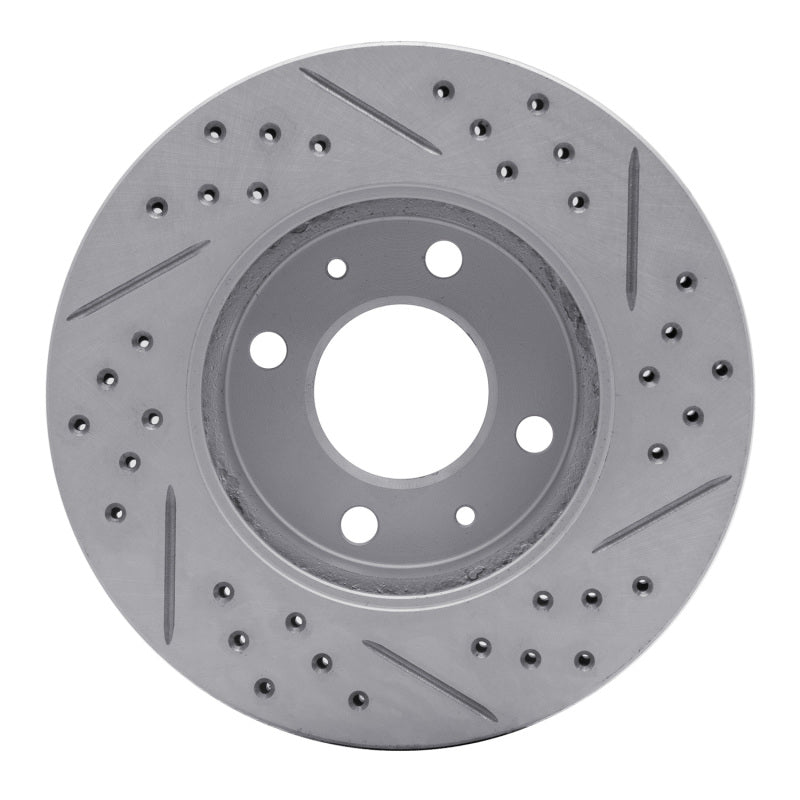 R1 03-06 Dodge Verna (Mexico) Front Left Drilled & Slotted Geo-Carbon Rotor