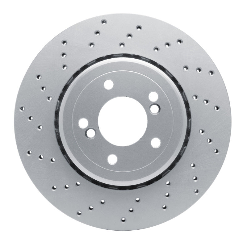 DFC 08-11 BMW 1 Series M Rear Left Drilled Hi-Carbon Alloy Geomet Coated Rotor