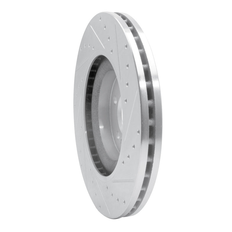 DFC 06-12 Mercedes-Benz R350 Front Left Drilled & Slotted Silver Brake Rotor