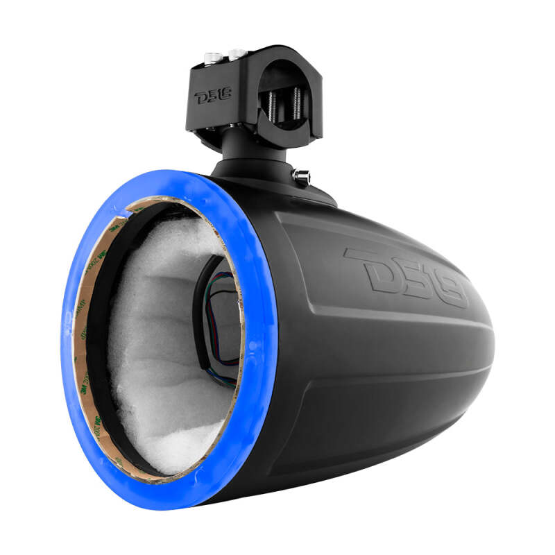 DS18 Marine And Psports Towers Speakers Not Included 8in RGB LED Lights Black