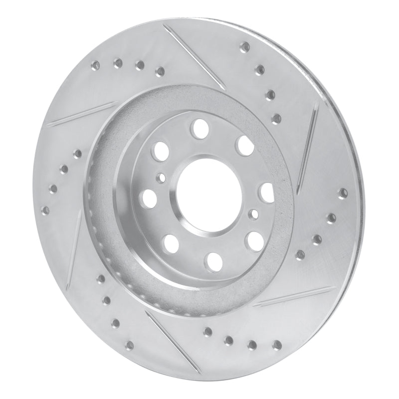 DFC 00-05 Toyota MR2 Spyder Rear Left Drilled & Slotted Silver Brake Rotor