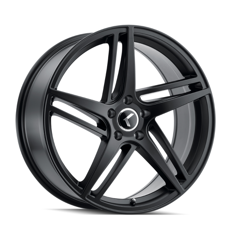 Kraze KR195 Milano 20x8.5 / 5x112 BP / 38mm Offset / 66.56mm Hub Satin Black Wheel