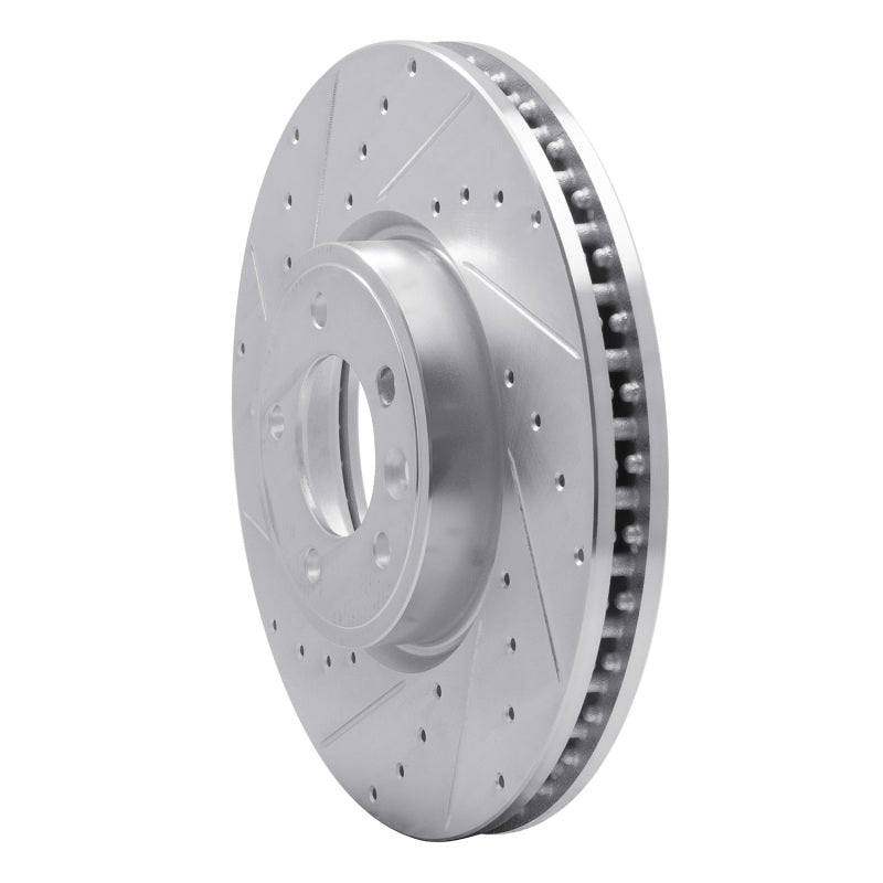 DFC 18-20 Land Rover Range Rover Front Left Drilled & Slotted Silver Brake Rotor