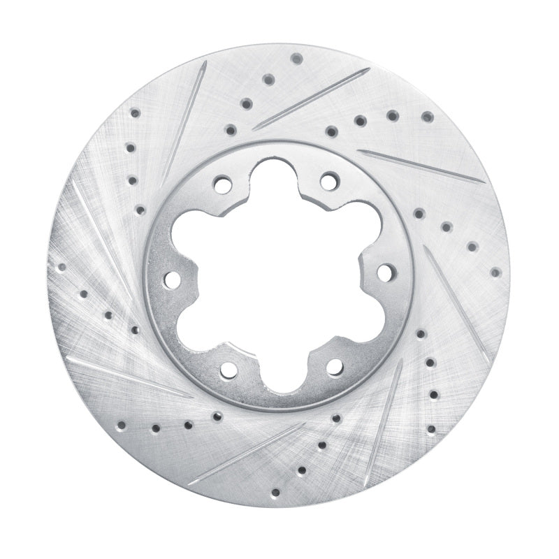 R1 20-25 Ford Transit-150 Front Left Drilled & Slotted Silver Brake Rotor