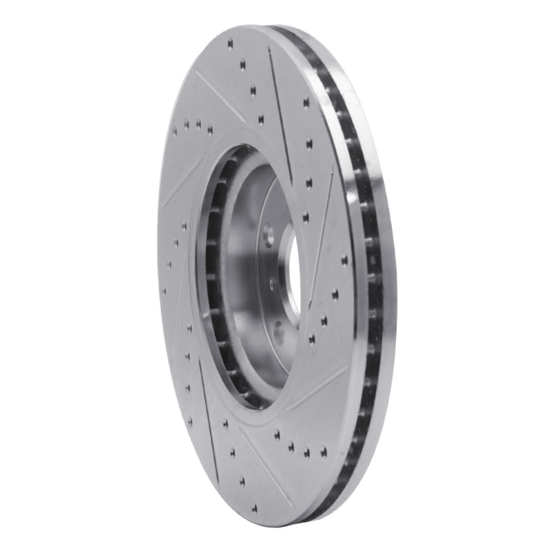 DFC 03-23 Infiniti FX45 Front Left Drilled & Slotted Silver Brake Rotor