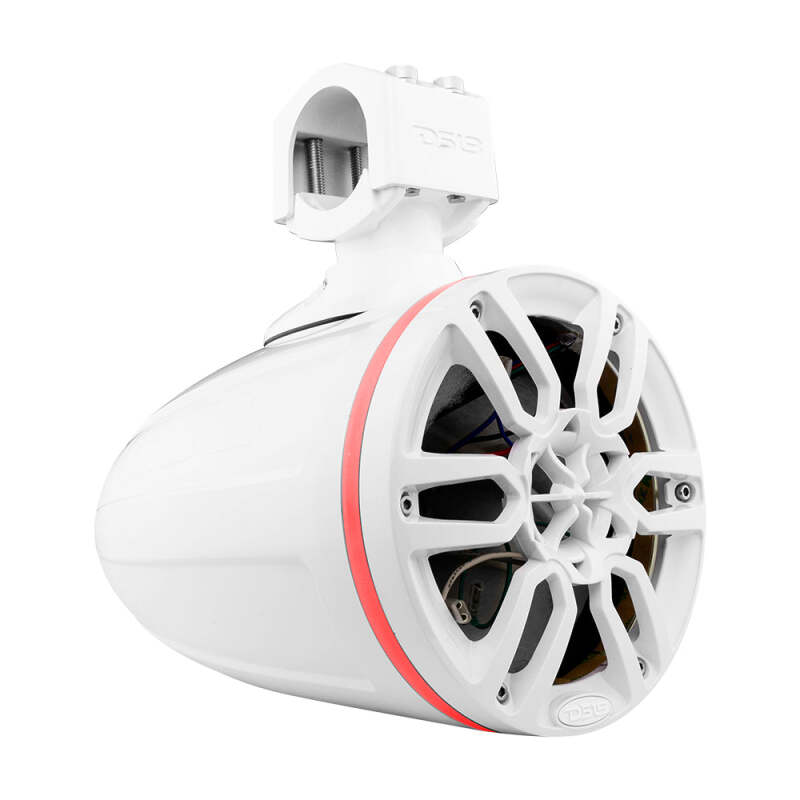 DS18 Marine And Psports Towers Speakers Not Included 6.5in RGB LED Lights White