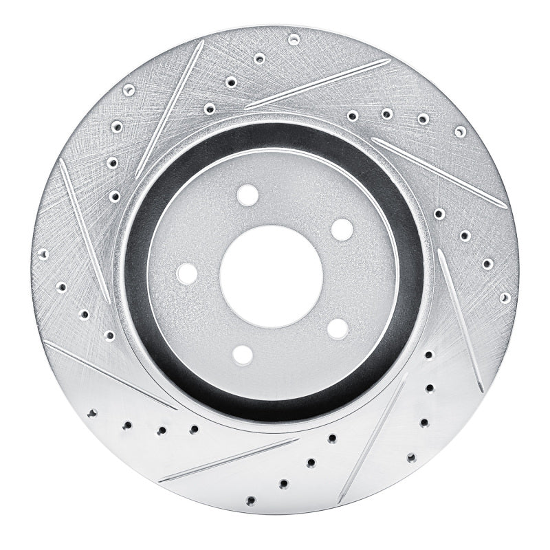 DFC 22-25 Infiniti QX60 Front Left Drilled & Slotted Silver Brake Rotor