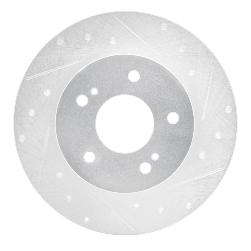 DFC 94-04 Infiniti I30 Rear Right Drilled & Slotted Silver Brake Rotor