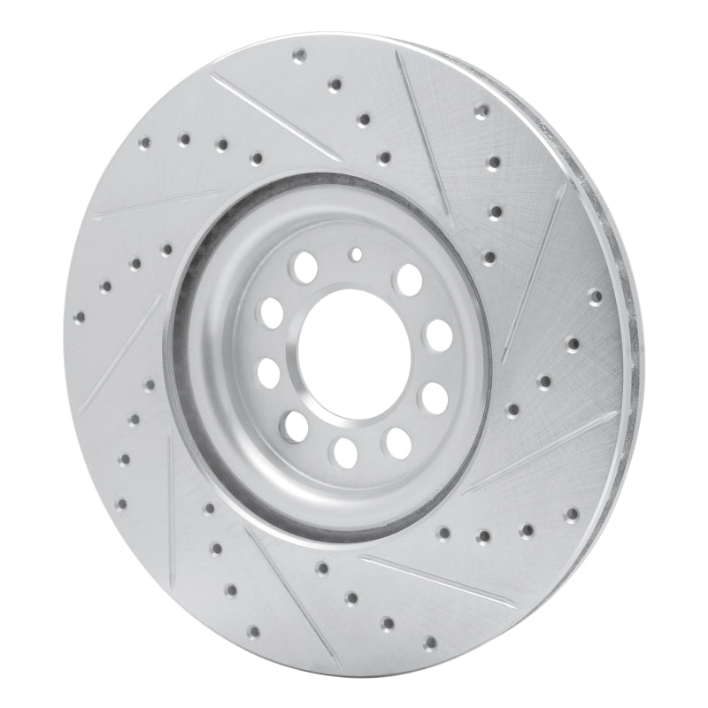 DFC 00-06 Audi TT Front Left Drilled & Slotted Silver Brake Rotor