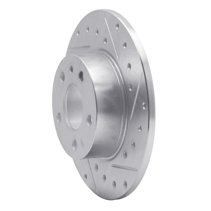 R1 91-95 Alfa Romeo 164 Rear Right Drilled & Slotted Silver Brake Rotor