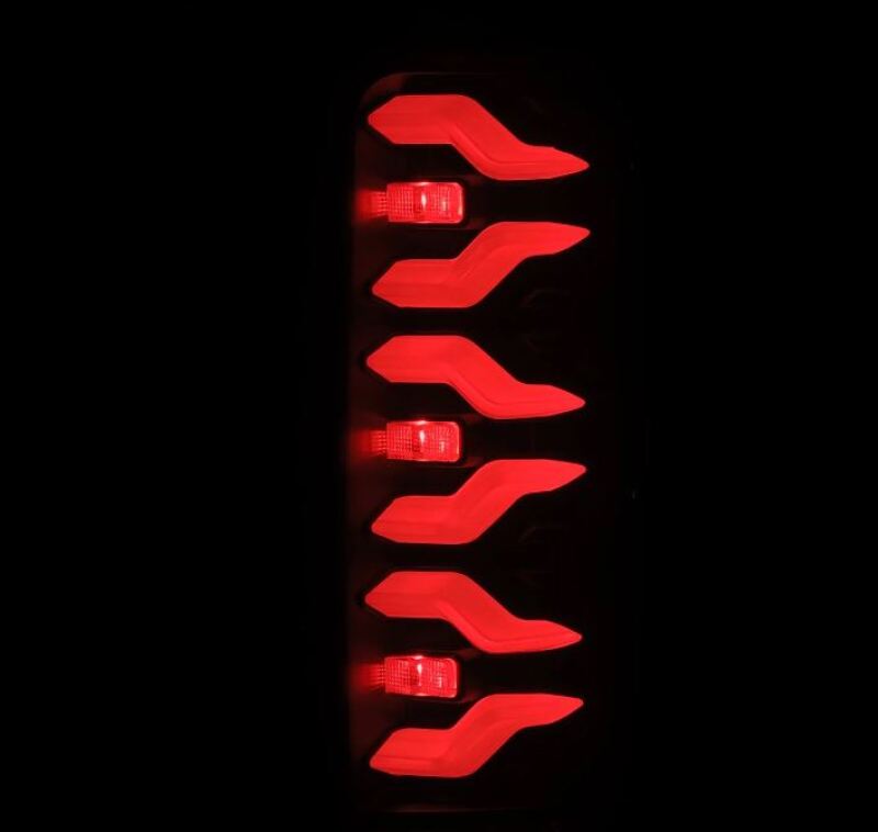 AlphaRex 87-96 Ford Bronco/F-150 Luxx-Series LED Tail Lights - Black