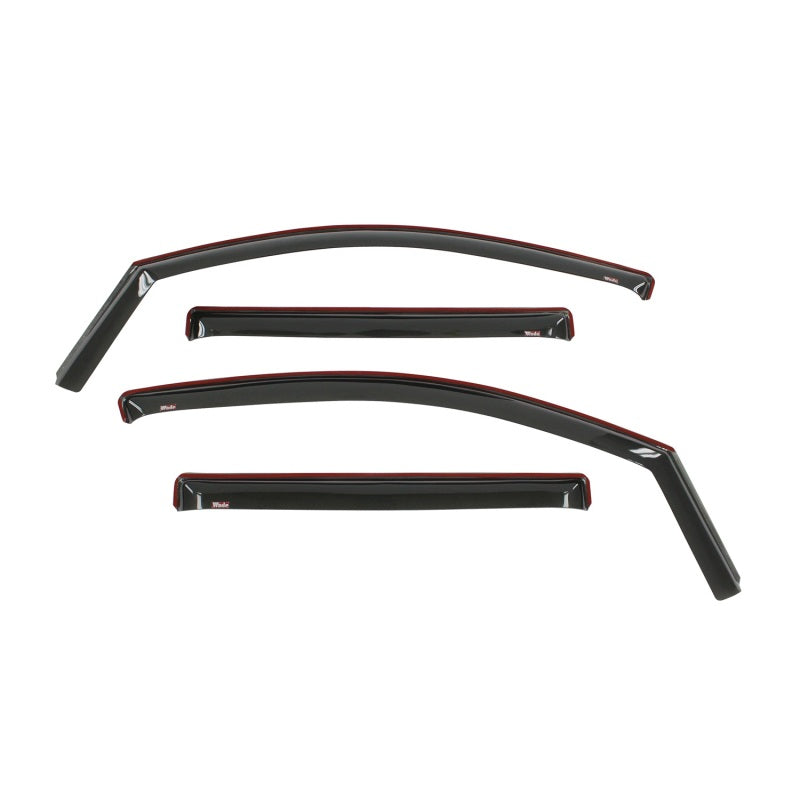 Westin 2016-2018 Nissan Titan XD/Titan In-Channel Wind Deflector 4pc - Smoke