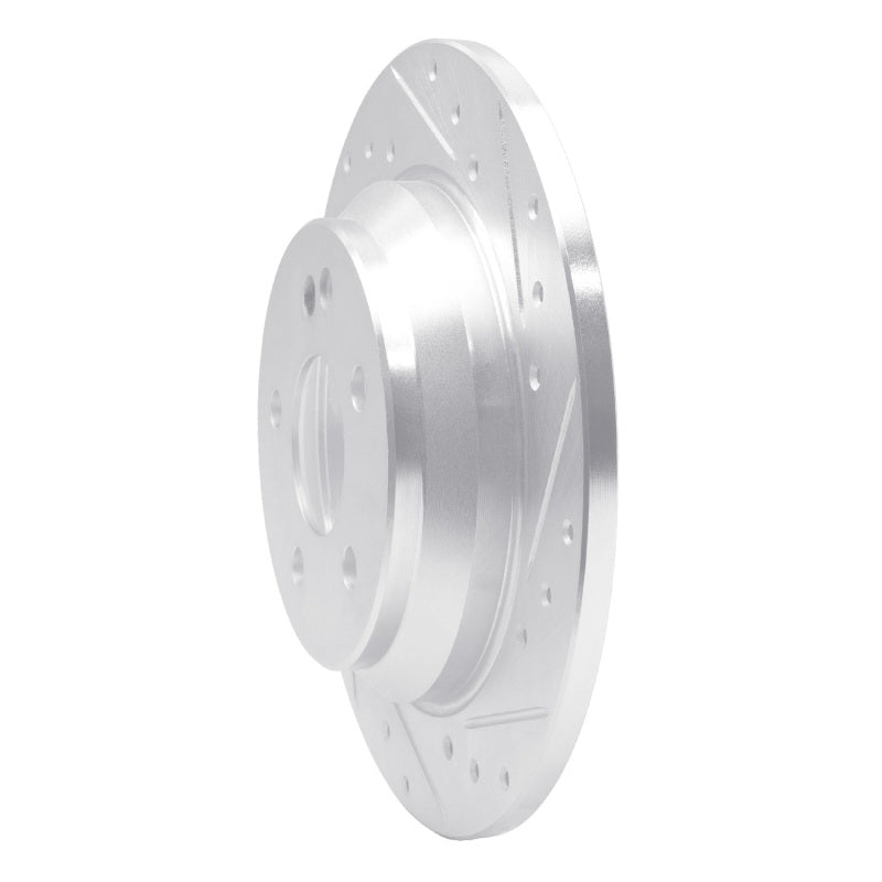 R1 16-23 Mercedes-Benz Viano (Mexico) Rear Right Drilled & Slotted Silver Brake Rotor
