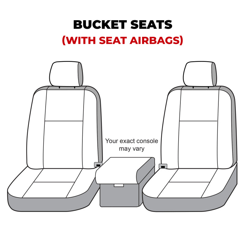 Covercraft 19-24 Dodge Ram Polycotton SeatSaver Custom Front Row Seat Covers - Charcoal