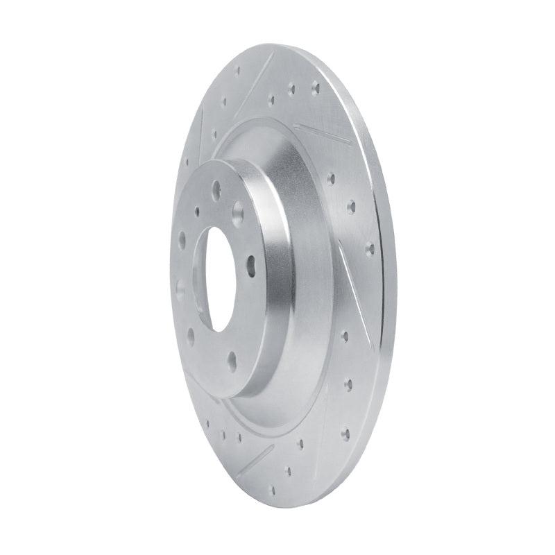 DFC 13-25 Mazda CX-30 Rear Left Drilled & Slotted Silver Brake Rotor