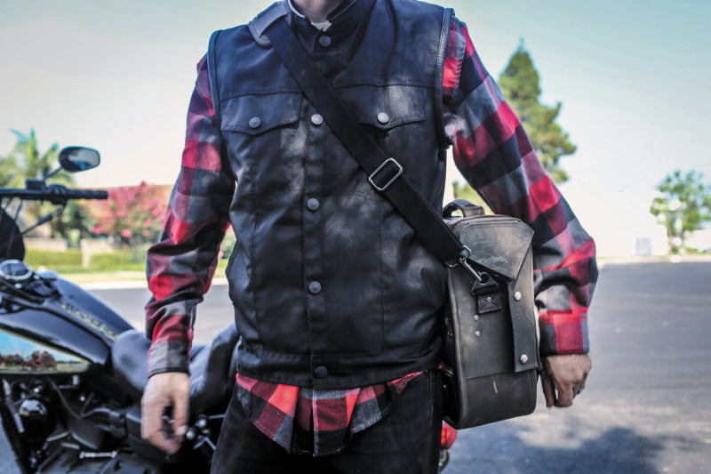 Burly Brand Voyager Saddlebag Each - Dark Oak