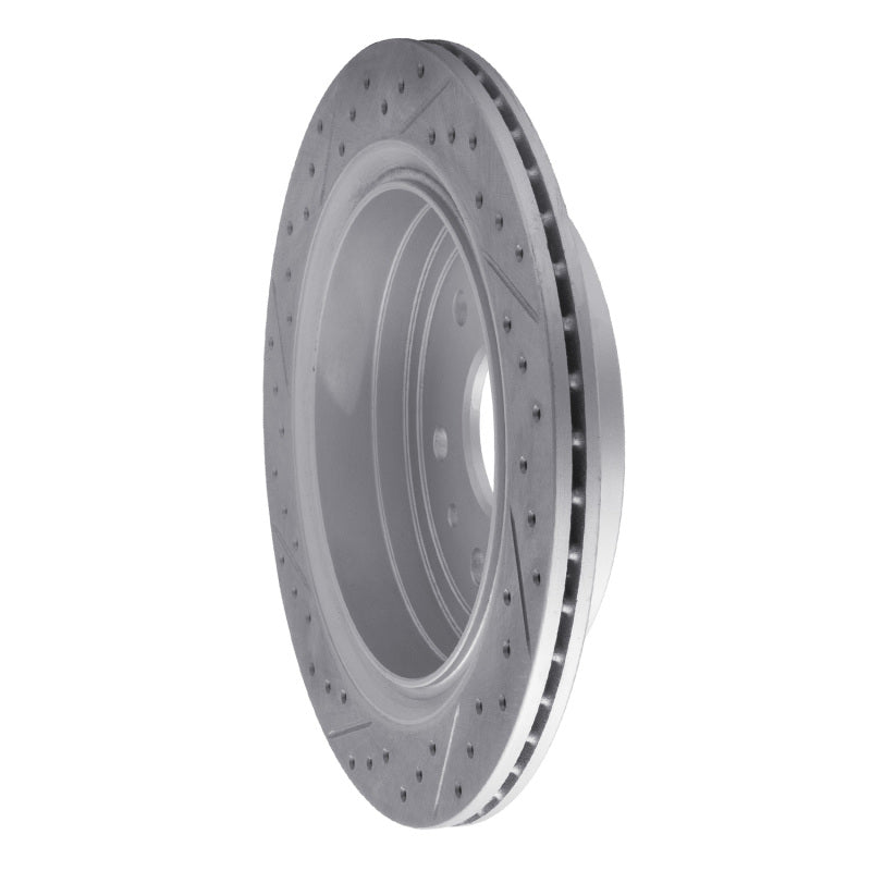 R1 13-19 Cadillac Xts Rear Right Drilled & Slotted Geo-Carbon Rotor