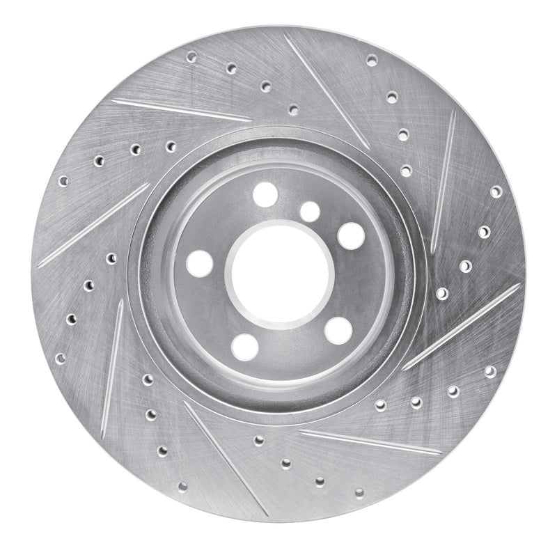 R1 15-25 BMW 228I Gran Coupe Front Left Drilled & Slotted Silver Brake Rotor