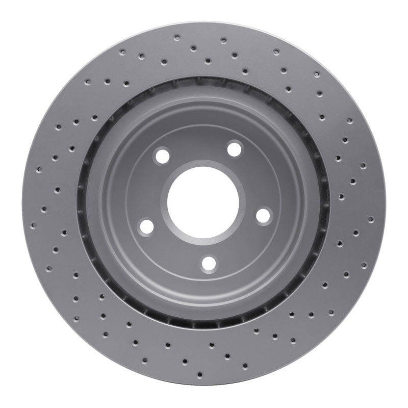 R1 06-13 Chevrolet Corvette Rear Drilled GeoSPEC Coated Rotor
