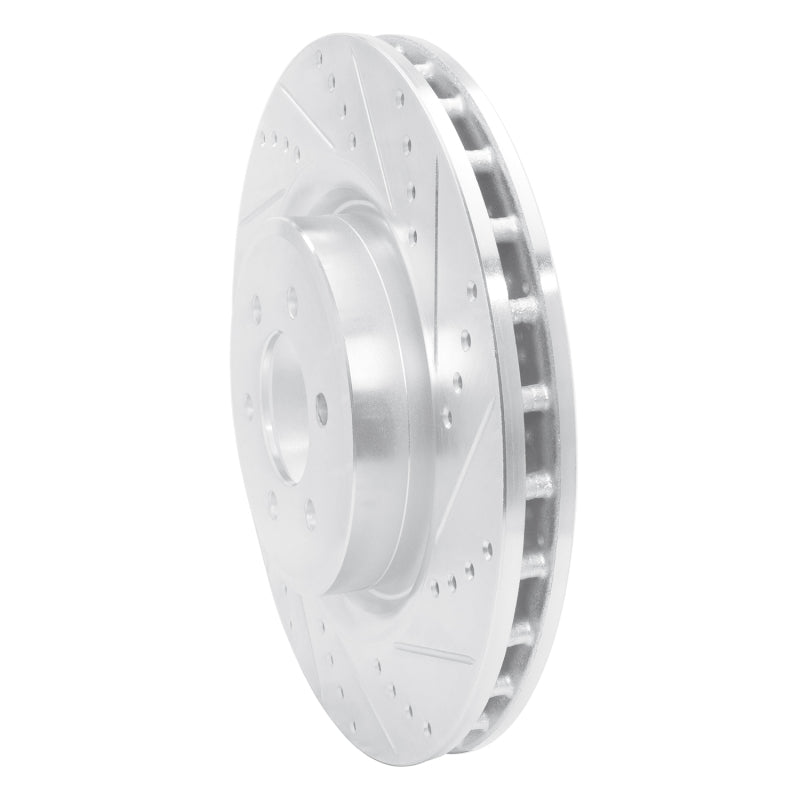 R1 03-17 Dodge Viper Front Right Drilled & Slotted Silver Brake Rotor