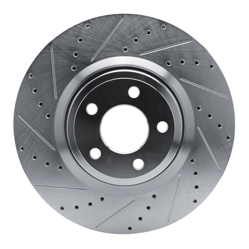 DFC 20-25 Ford Explorer Front Left Drilled & Slotted Silver Brake Rotor