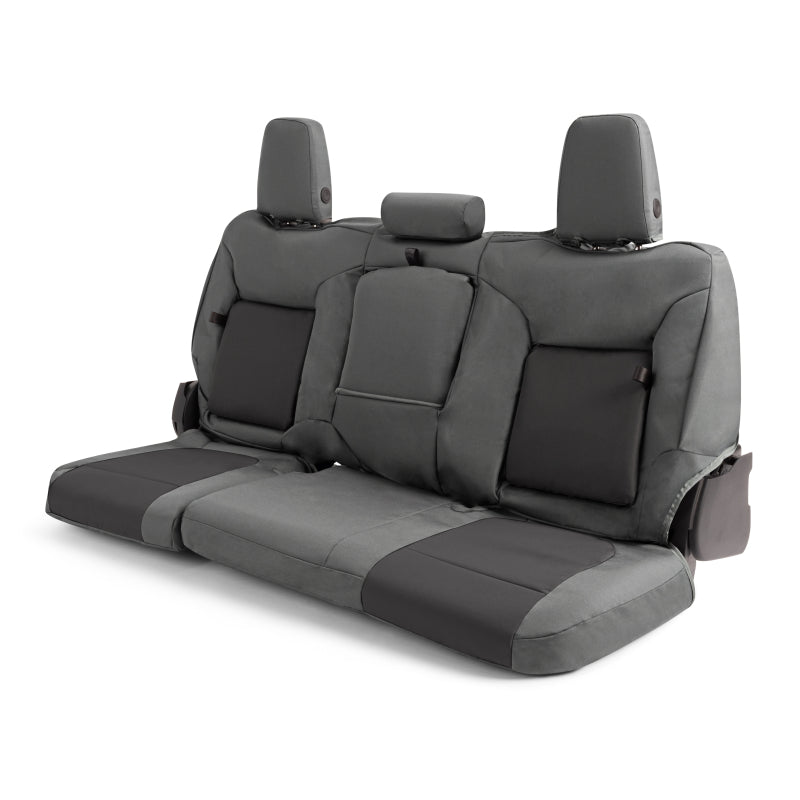 Covercraft 23-24 Ford SuperDuty Endura PrecisionFit Custom Front Row Seat Covers - Silver/Charcoal