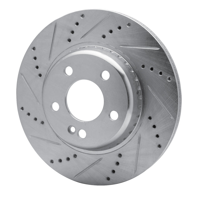 DFC 15-23 Mercedes-Benz E300 Rear Left Drilled & Slotted Silver Brake Rotor