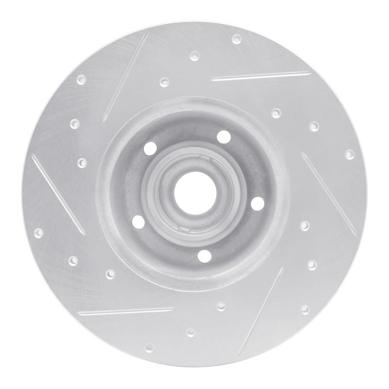 DFC 79-85 Volkswagen Type 2 Front Right Drilled & Slotted Silver Brake Rotor