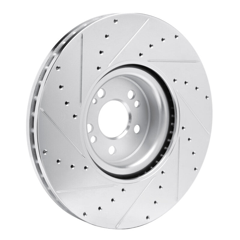 DFC 20-26 Mercedes-Benz GLE350 Front Right Drilled & Slotted Silver Brake Rotor