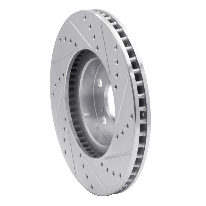 DFC 00-10 Pontiac Vibe Front Left Drilled & Slotted Silver Brake Rotor