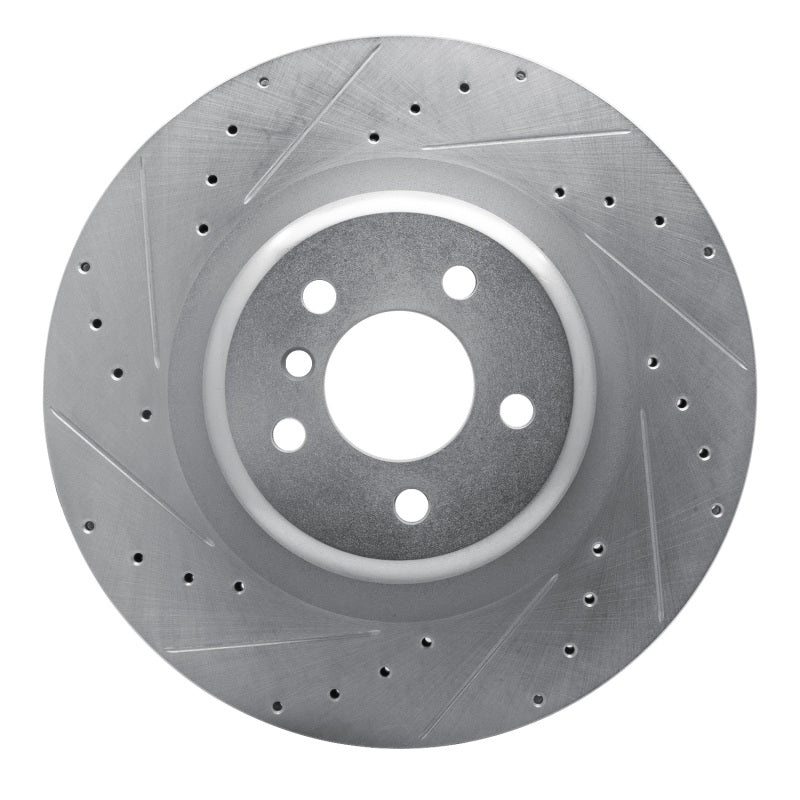 DFC 10-14 BMW X6 Rear Left Drilled & Slotted Silver Brake Rotor