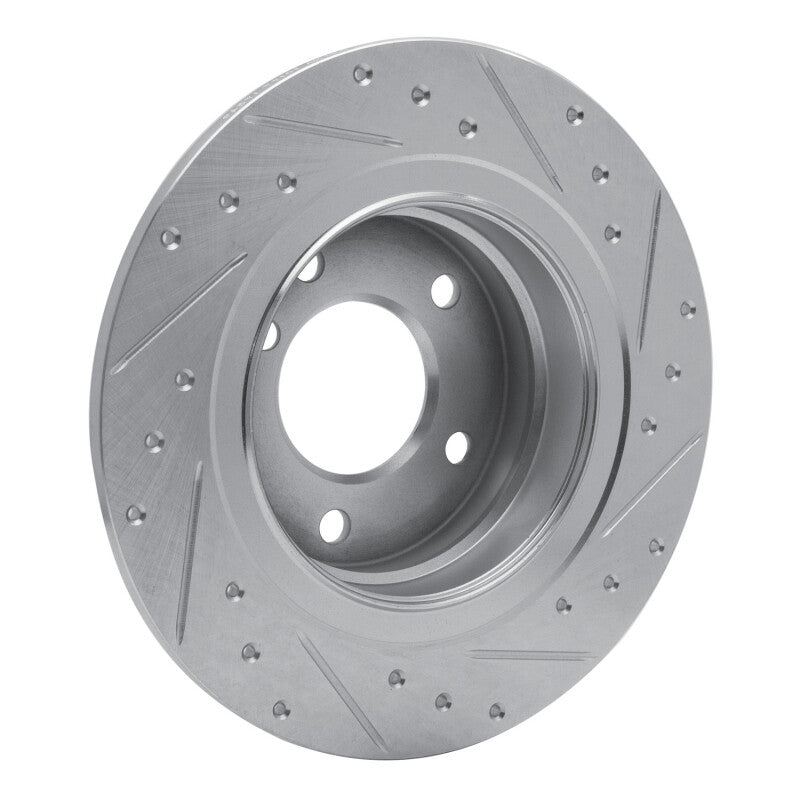 DFC 05-12 BMW 120i (Mexico) Rear Left Drilled & Slotted Silver Brake Rotor