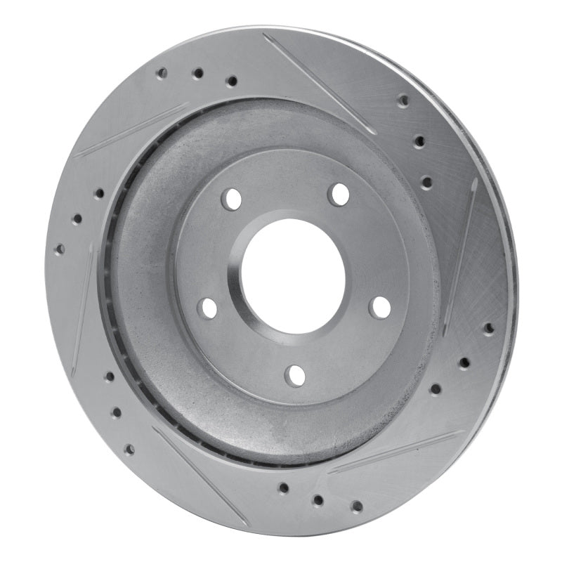 DFC 85-92 Chevrolet Camaro Rear Left Drilled & Slotted Silver Brake Rotor