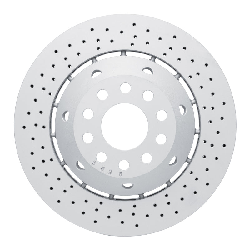R1 03-04 Audi RS6 Left Rear Drilled Carbon Alloy GeoMET Rotor