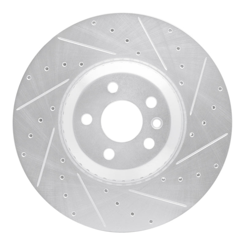 DFC 20-25 Jaguar E-Pace Front Right Drilled & Slotted Silver Brake Rotor