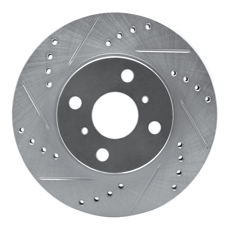 DFC 00-05 Toyota MR2 Spyder Front Left Drilled & Slotted Silver Brake Rotor