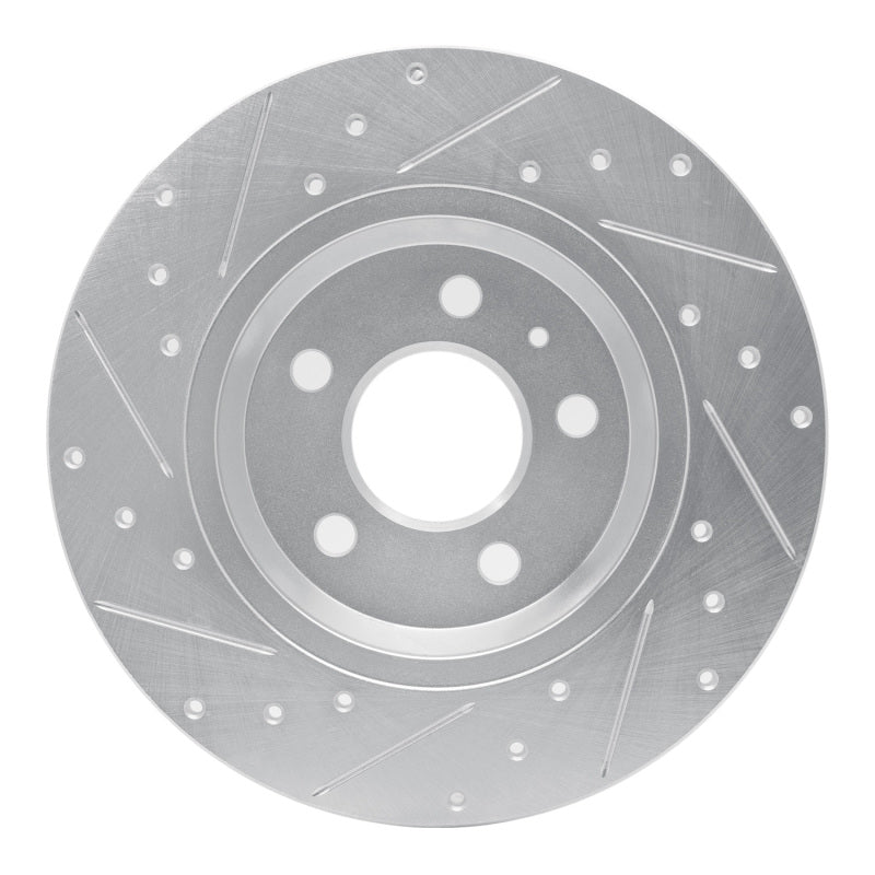DFC 08-25 Audi Q5 (Mexico) Rear Right Drilled & Slotted Silver Brake Rotor