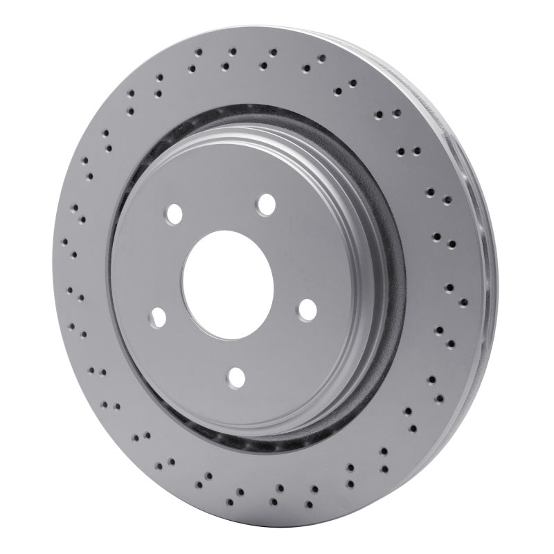 R1 06-13 Cadillac XLR Rear Drilled Carbon Alloy GeoMET Rotor