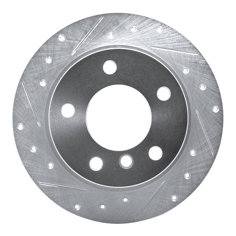 DFC 95-99 BMW 318ti Rear Left Drilled & Slotted Silver Brake Rotor