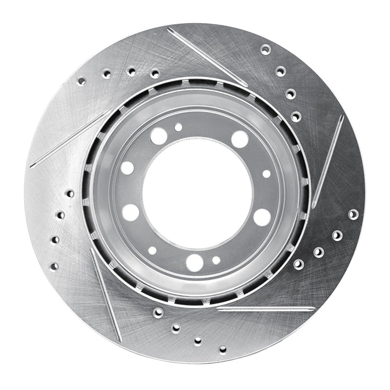 DFC 86-95 Porsche 944 Turbo Rear Left Drilled & Slotted Silver Brake Rotor
