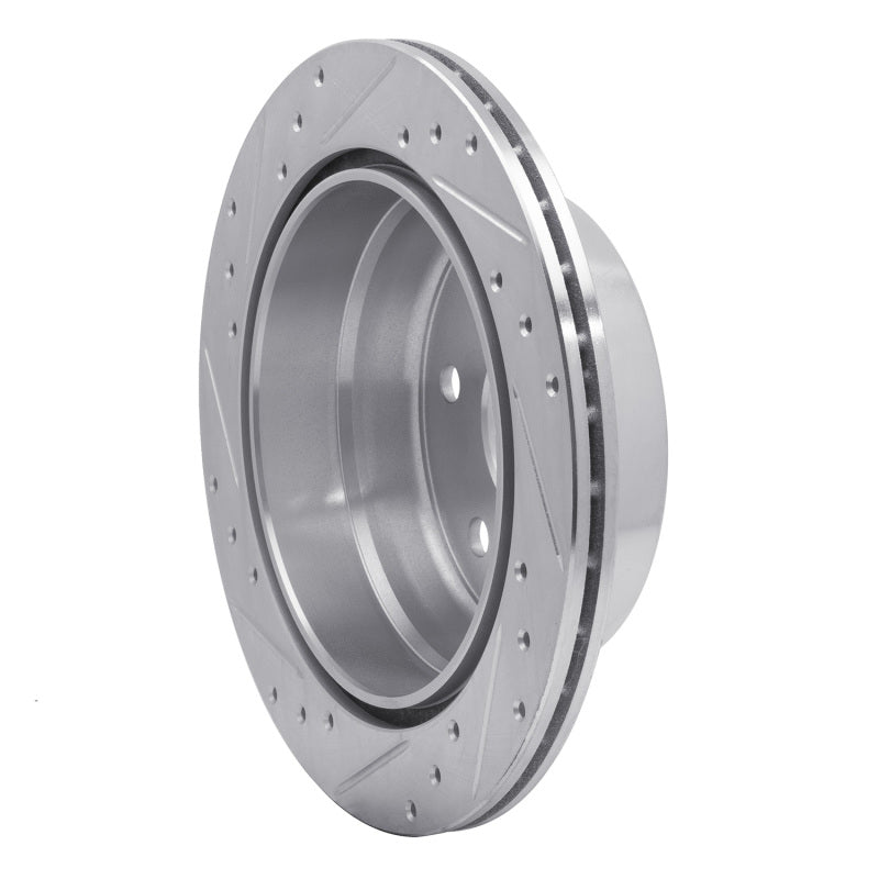 DFC 99-07 Chevrolet Silverado 1500 HD Rear Right Drilled & Slotted Silver Brake Rotor