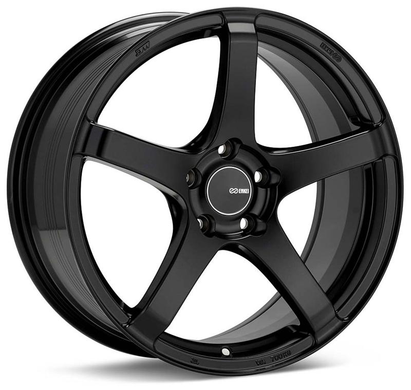 Enkei Kojin 18x9.5 15mm Offset 5x114.3 Bolt Pattern 72.6mm Bore Dia Matte Black Wheel