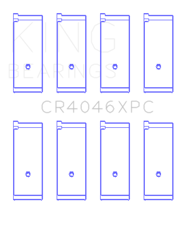 King Honda B20B4/B20Z2/D16 Series/ZC 16V pMaxKote Performance Rod Bearing Set - Size STD