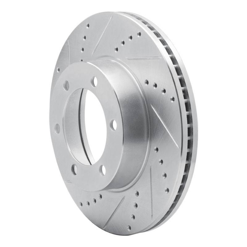 DFC 00-07 Toyota Tundra Front Left Drilled & Slotted Silver Brake Rotor