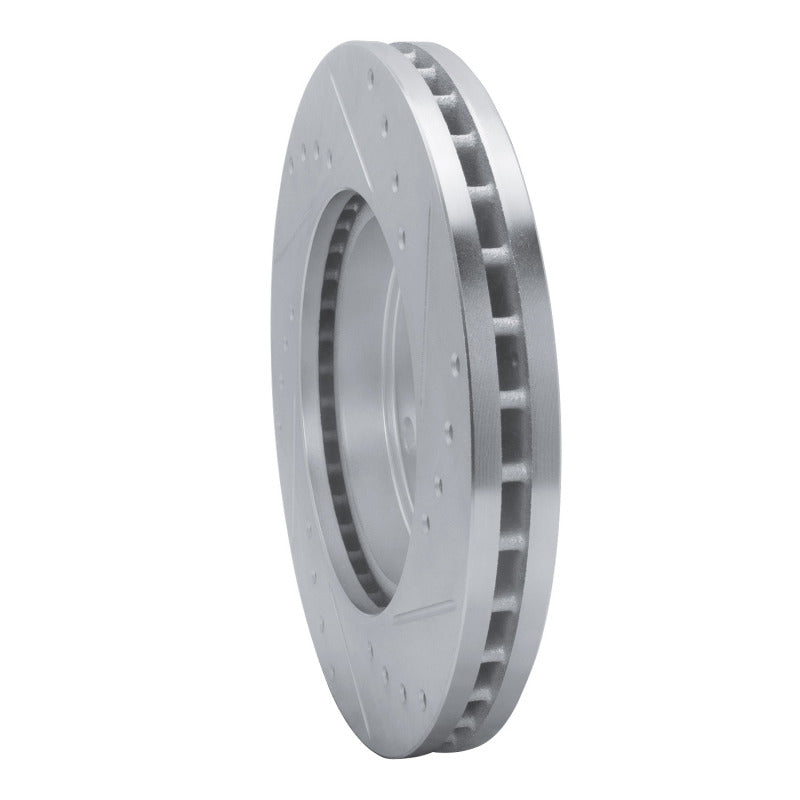 DFC 92-95 Toyota MR2 Front Left Drilled & Slotted Silver Brake Rotor