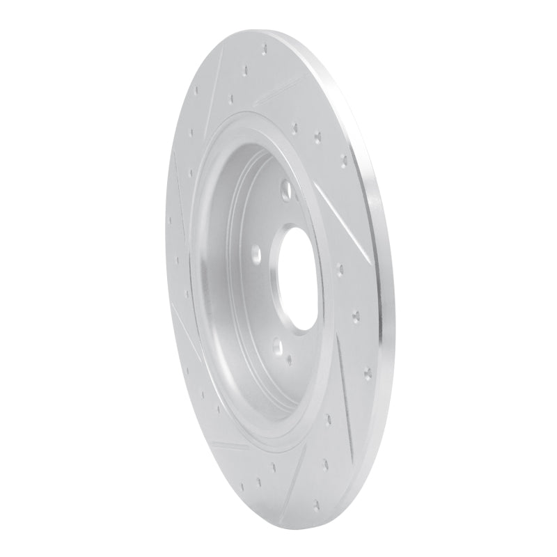 R1 18-25 Honda Odyssey Rear Right Drilled & Slotted Silver Brake Rotor