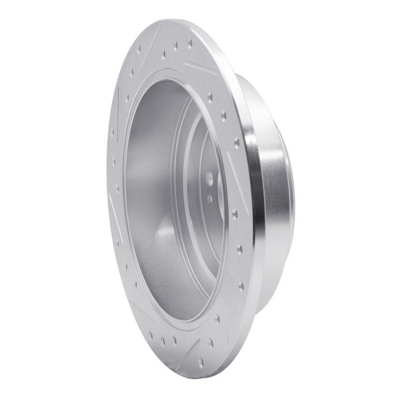 R1 04-06 Kia AMANTI Rear Right Drilled & Slotted Silver Brake Rotor