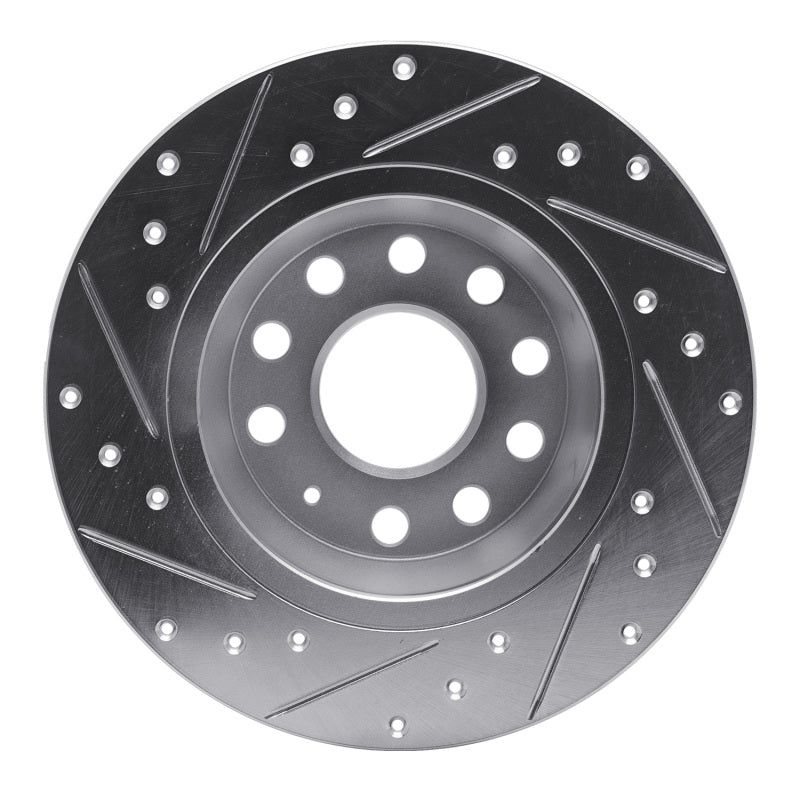 DFC 05-18 Audi Q3 (Mexico) Rear Right Drilled & Slotted Silver Brake Rotor