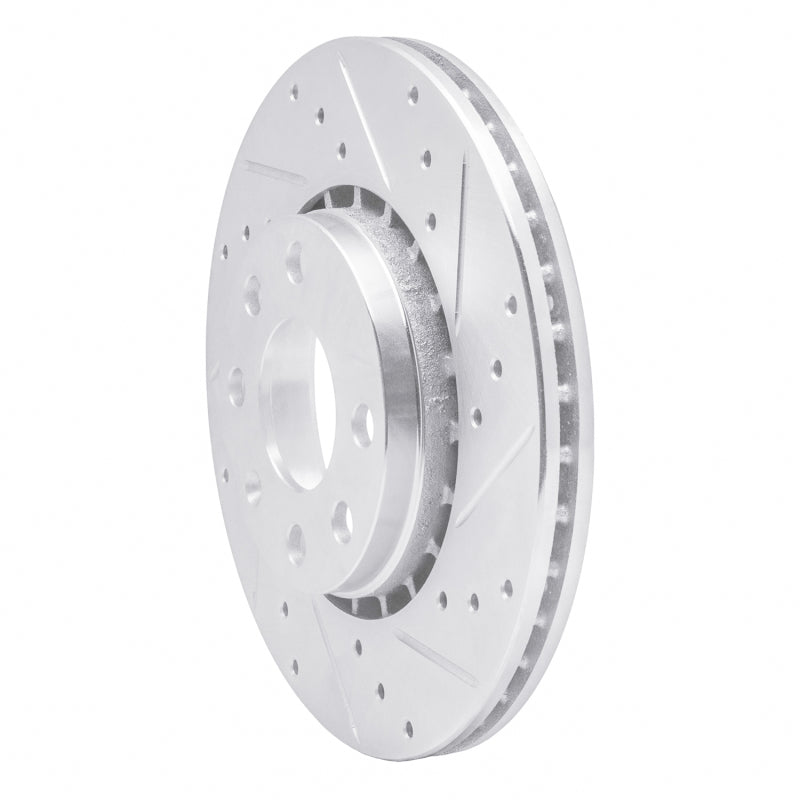R1 06-10 Fiat Punto (Mexico) Front Right Drilled & Slotted Silver Brake Rotor